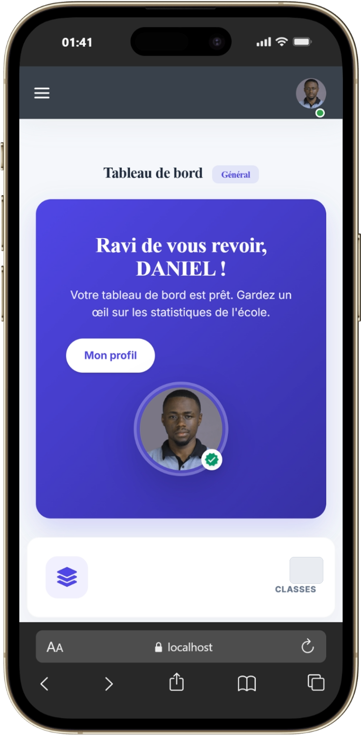 MAYELE System sur mobile